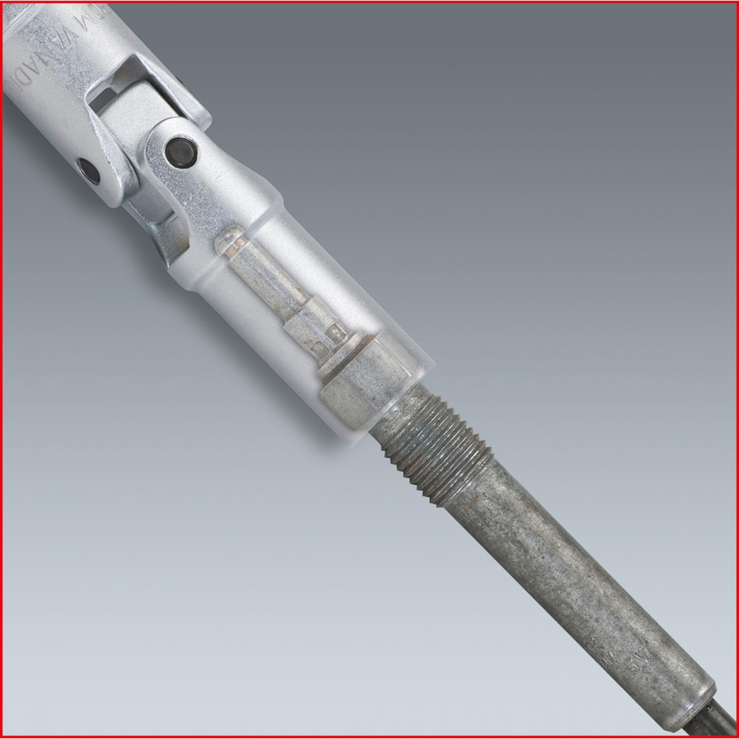картинка Комплект шарнирных головок для свечей накала 3/8'', коротких, 6 шт от магазина "Элит-инструмент"