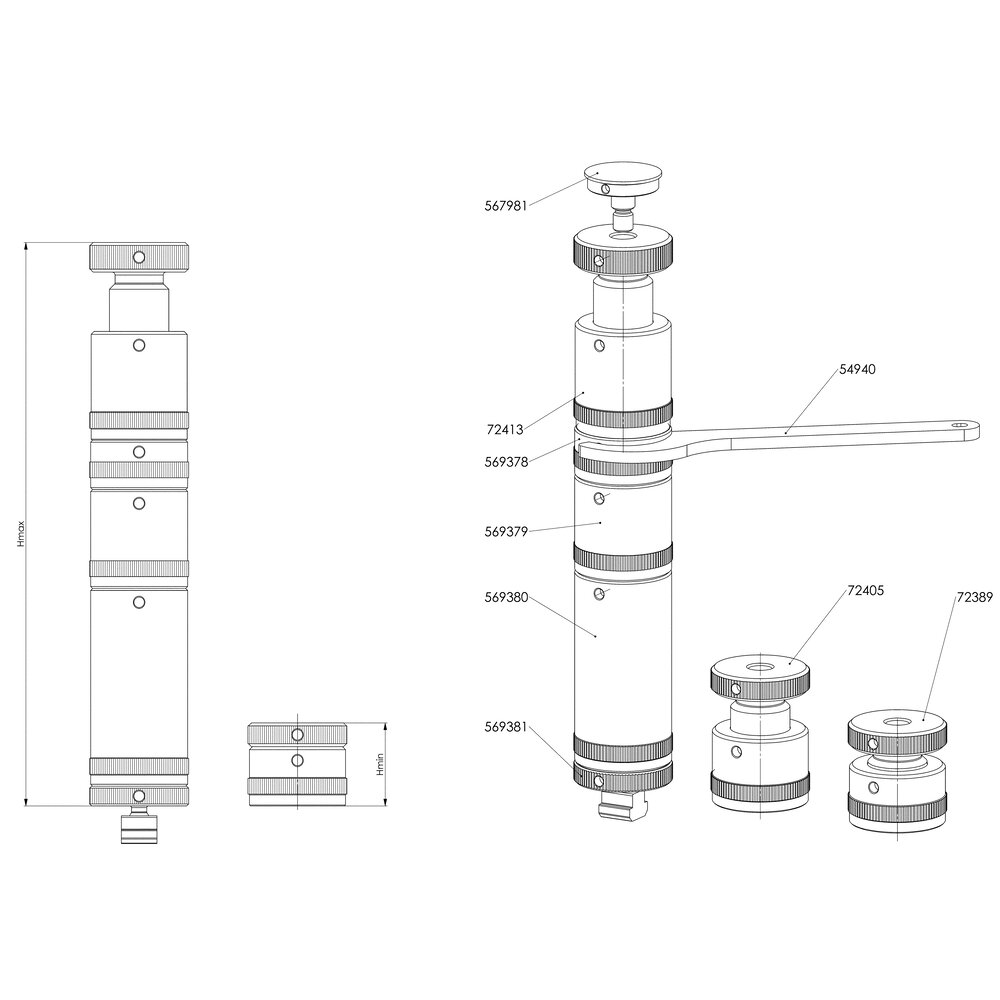 картинка Набор винтовых домкратов АМF 569432 от магазина "Элит-инструмент"