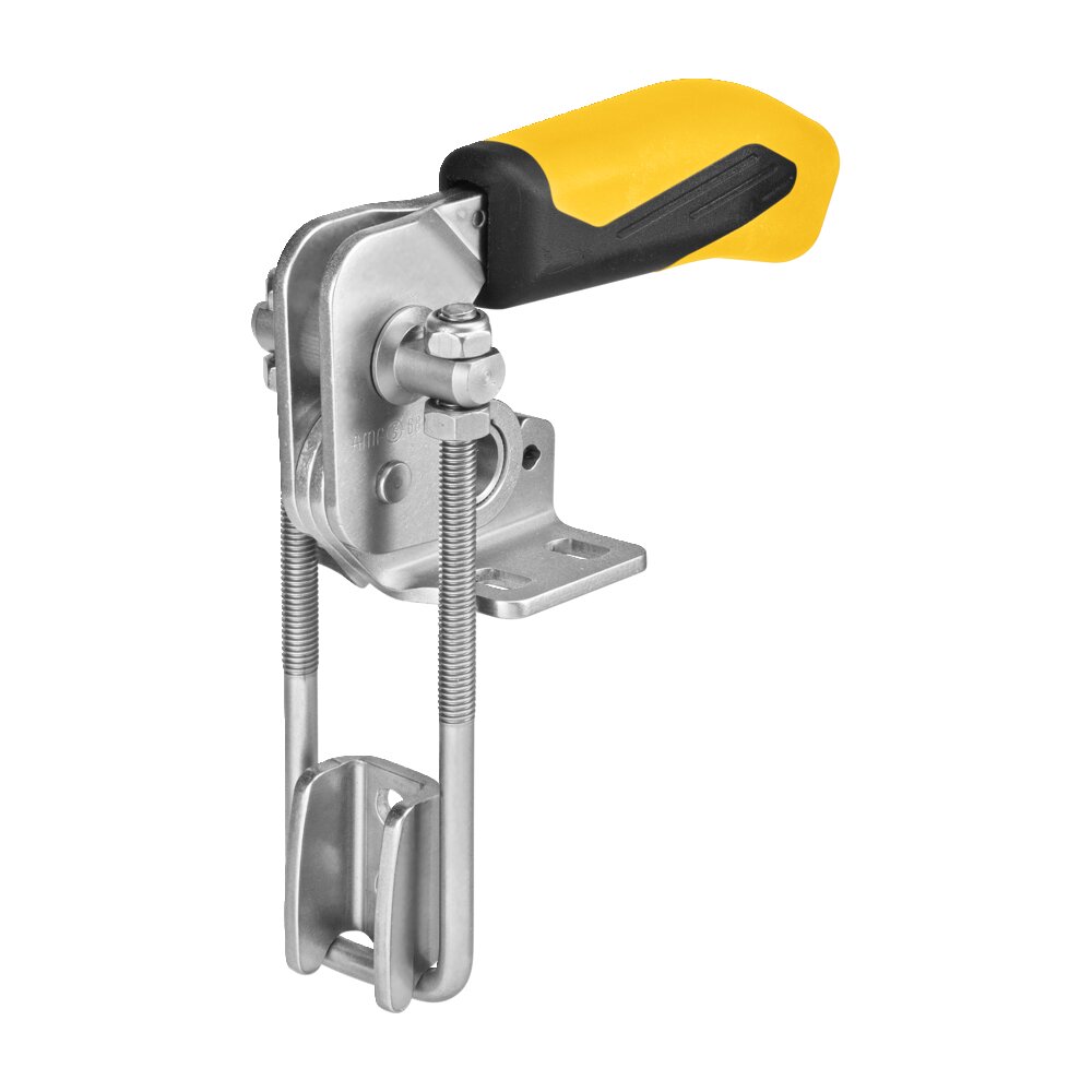 Вертикальный шарнирный зажим типа крюка с желтой ручкой АМF 557287