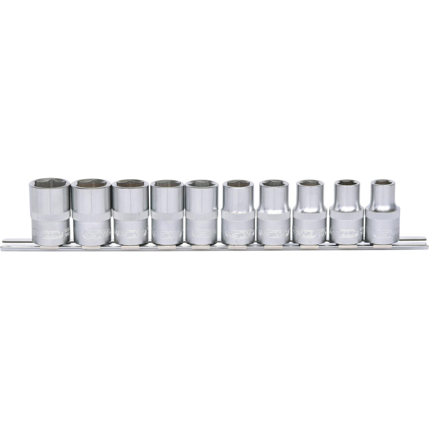Комплект шестигранных торцовых головок 1/2", 10 шт, 10-19 мм
