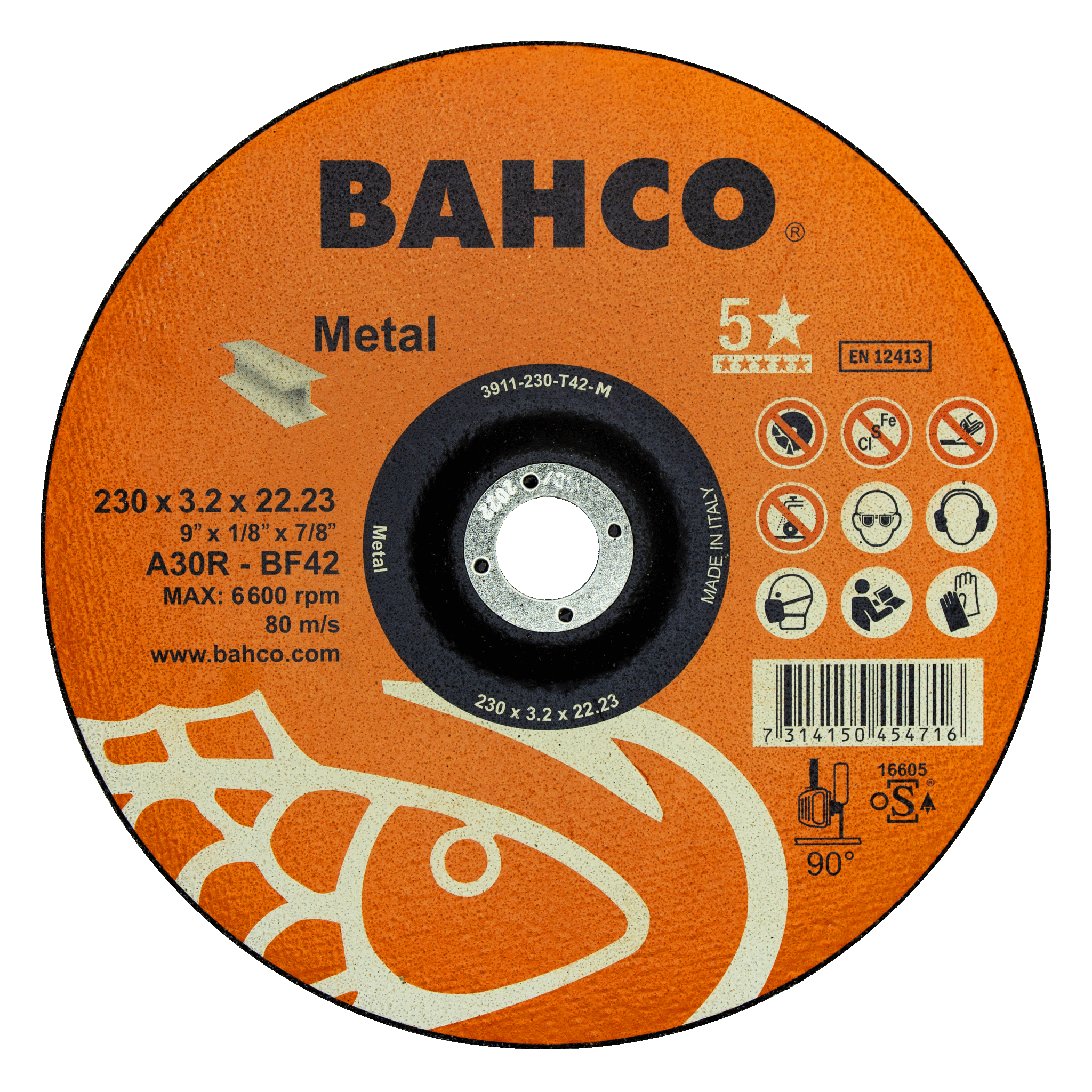 картинка Высокопроизводительные дисковые пилы для металла 125 x 2.5 x 22.23mm BAHCO 3911-125-T42-M от магазина "Элит-инструмент"