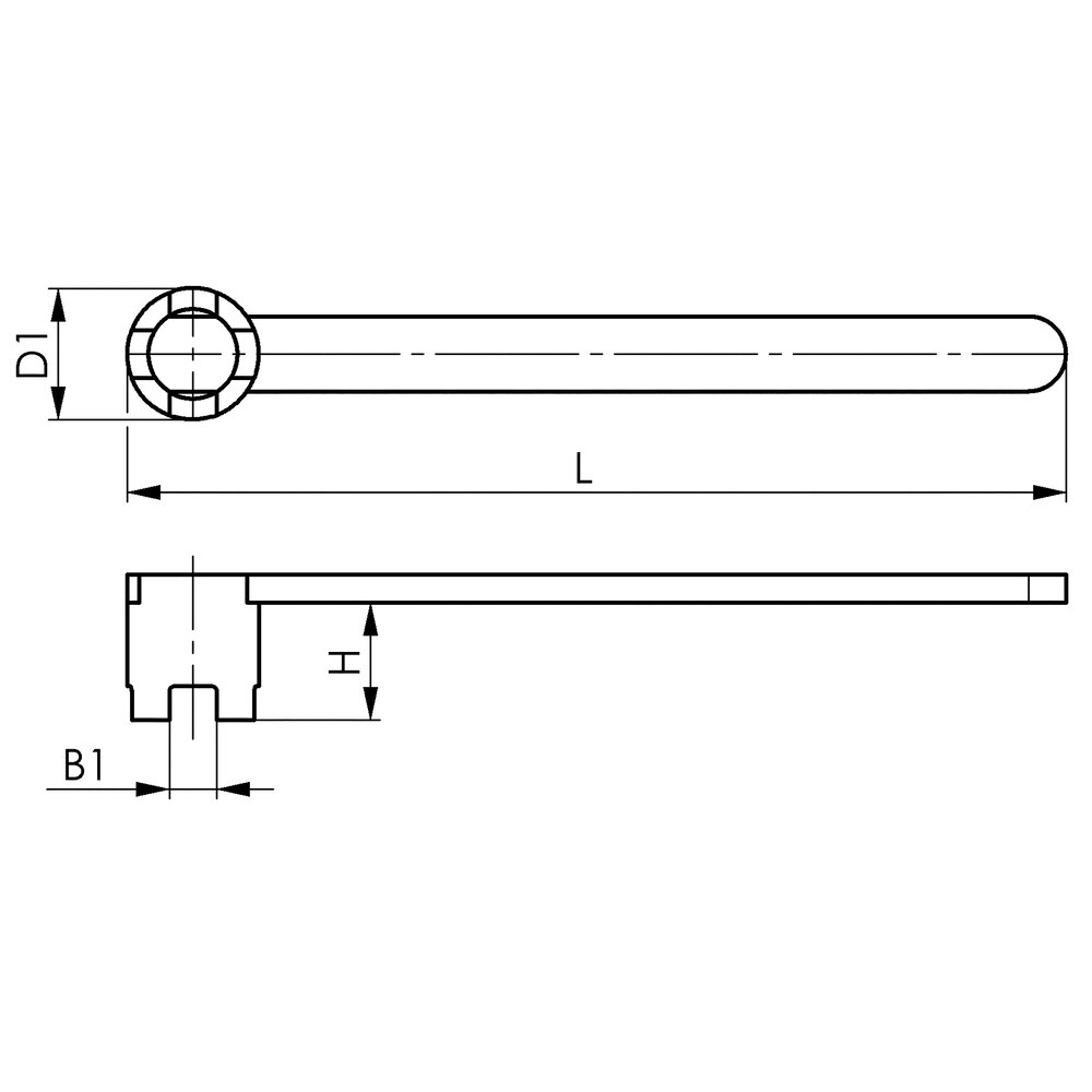 картинка Гаечный ключ для фрезерования оправочных винтов АМF 44784 от магазина "Элит-инструмент"