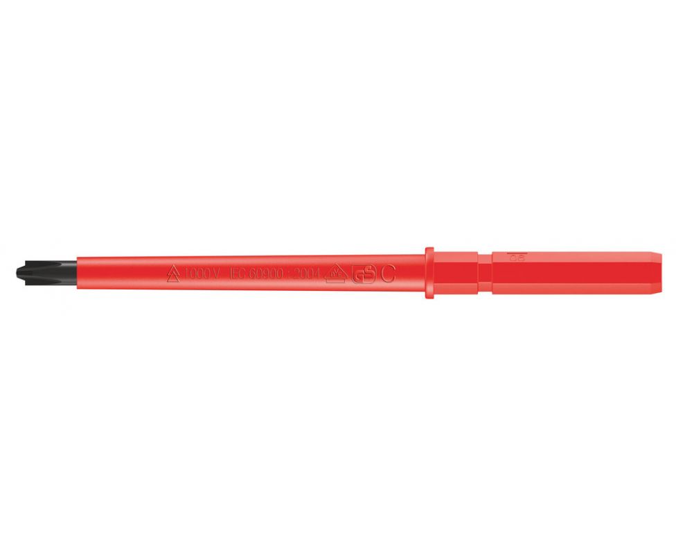 картинка Отвертка Wera Kraftform Kompakt VDE 65 i PZ/S WE-003445 # 1 х 154 комбинированная Pozidriv/шлиц изолированная от магазина "Элит-инструмент"