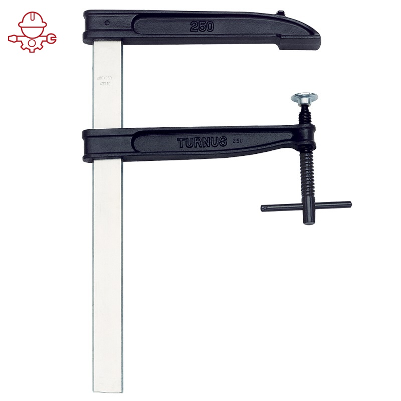 картинка Струбцины из ковкого чугуна, с большим вылетом, со стальной Т-образной рукояткой Kukko 507K060 от магазина "Элит-инструмент"