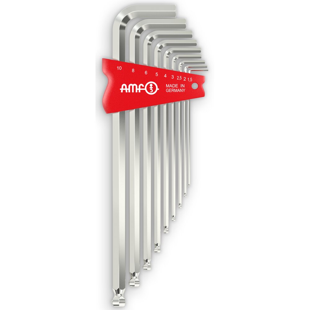 Шестигранная отвертка с шариковым наконечником и держателем для шарикового ключа АМF 565654