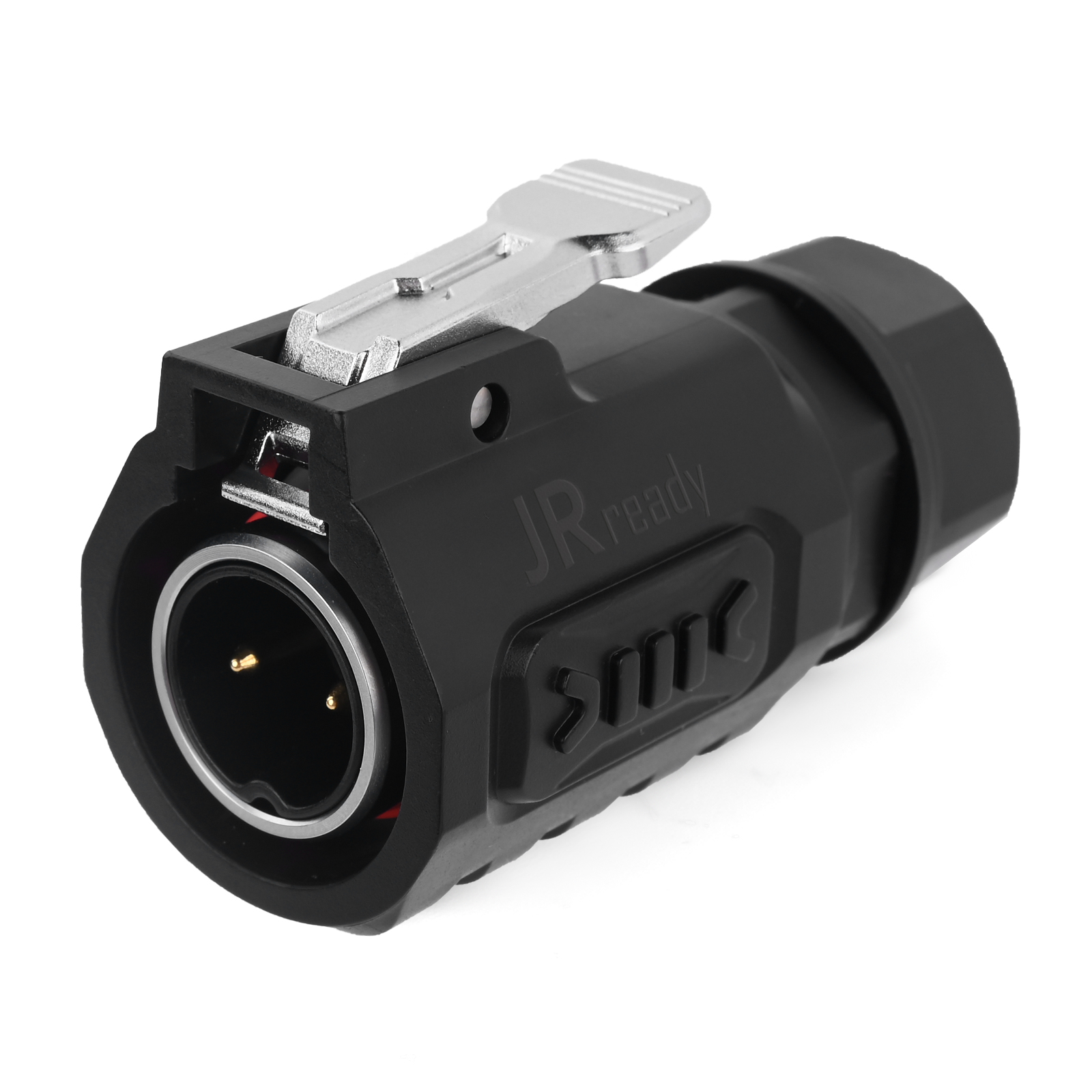JRready JRSSW-CP20, 2-контактный обжимной штыревой пластиковый штекер,​ Промышленный водостойкий разъём