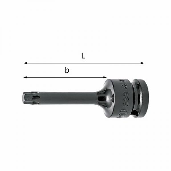 картинка Головки ключей для винтов с выемкой TORX® - IMPACT 233 1/2 MNTX U02330614 от магазина "Элит-инструмент"