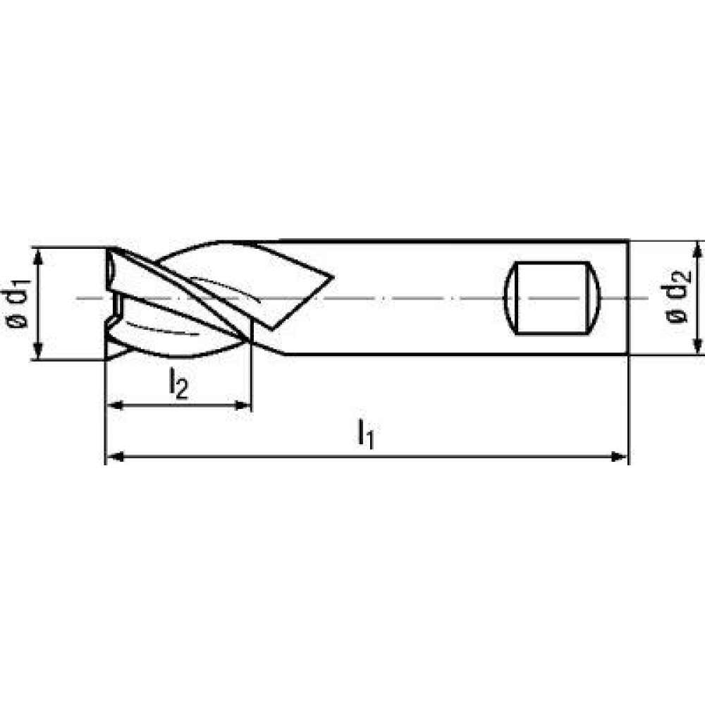 картинка Универсальная фреза сверхкороткая цельная твердосплавная WN Z3 8,0 мм FORMAT 2351 0800 Fplus от магазина "Элит-инструмент"