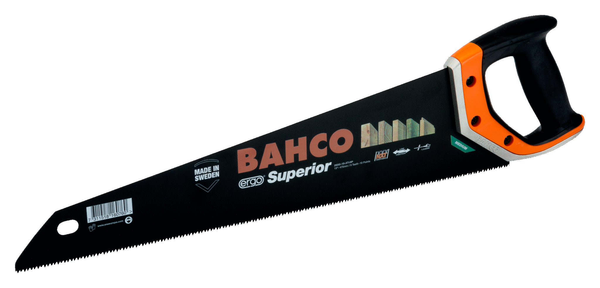 Ножовки с рукояткой ERGO™ BAHCO 2600-19-XT-HP
