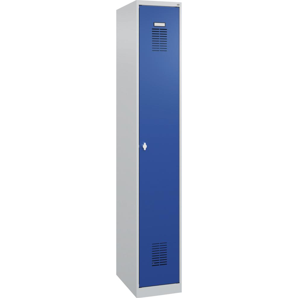 картинка Гардероб BASIC Ш300хГ500хВ1850 мм RAL 7035/5010, 1 отделение 3037 2520 Fplus от магазина "Элит-инструмент"