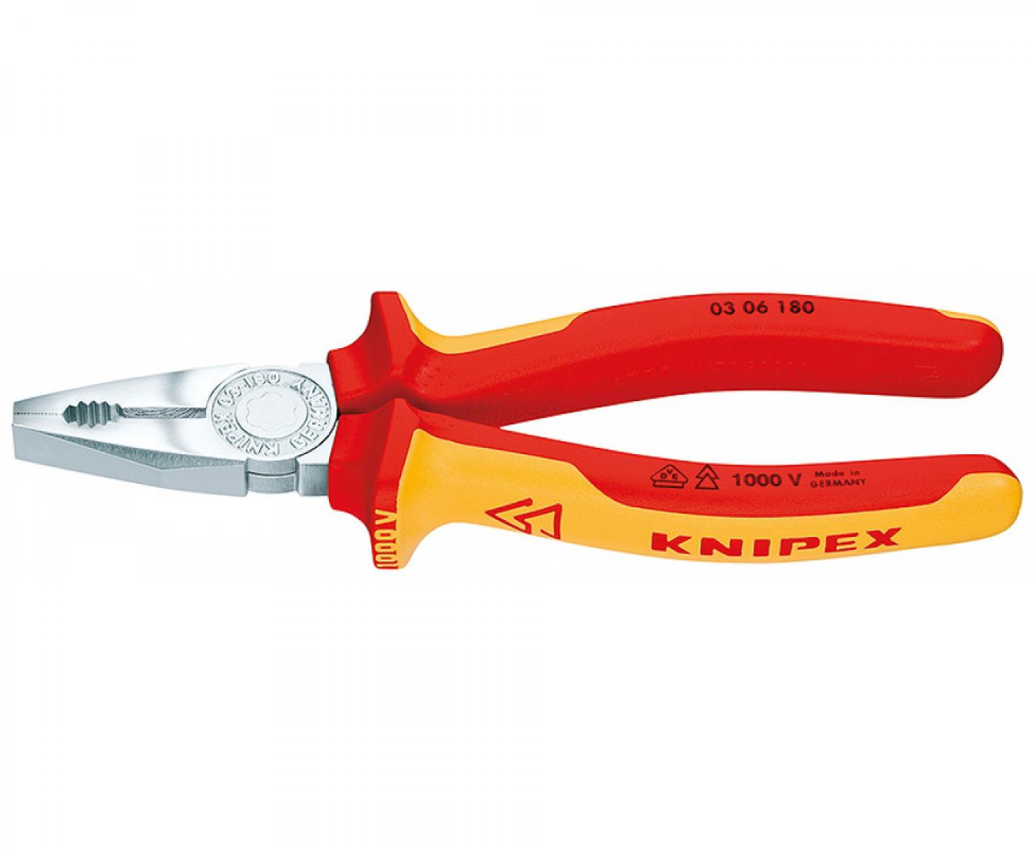 картинка Плоскогубцы комбинированные VDE Knipex KN-0306200 от магазина "Элит-инструмент"