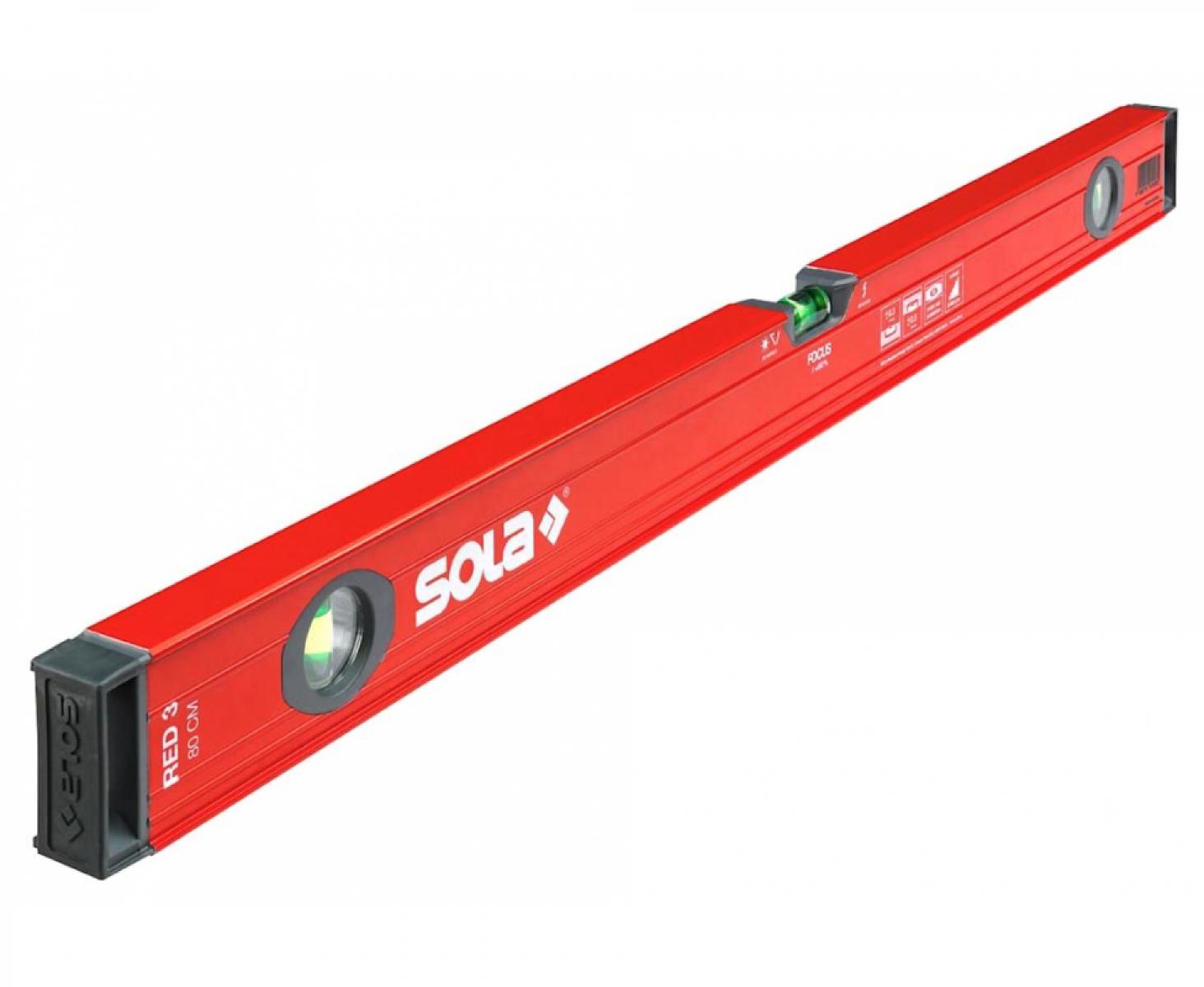 Уровень алюминиевый Red 3 60 Sola 01214801 60 см