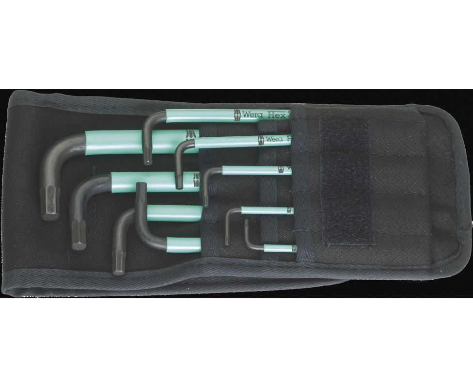 Набор Г-образных ключей, дюймовых, Wera 950 SPKL/9 SZ BlackLaser WE-022528