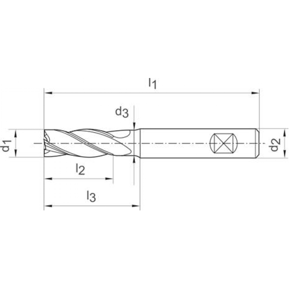 картинка Концевая фреза VHM-HPC 8,0 мм Z4 HA TA-C FORMAT GT 1938 0800 Fplus от магазина "Элит-инструмент"