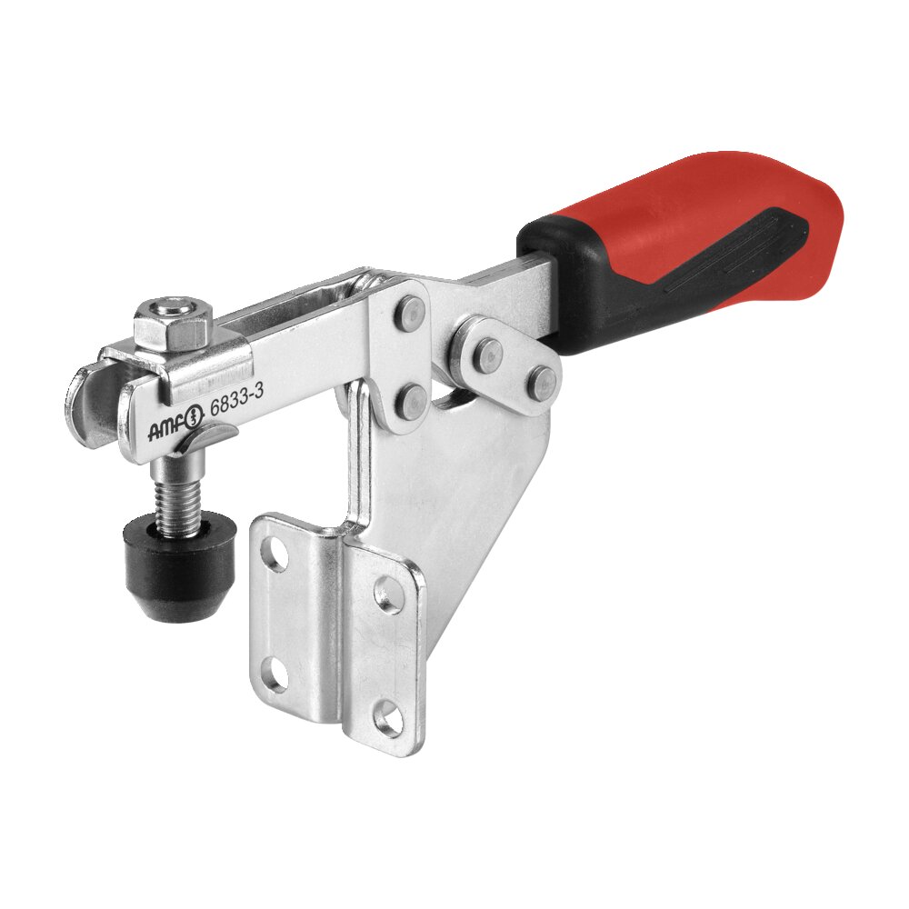 Горизонтальный шарнирный зажим с красной ручкой АМF 93336