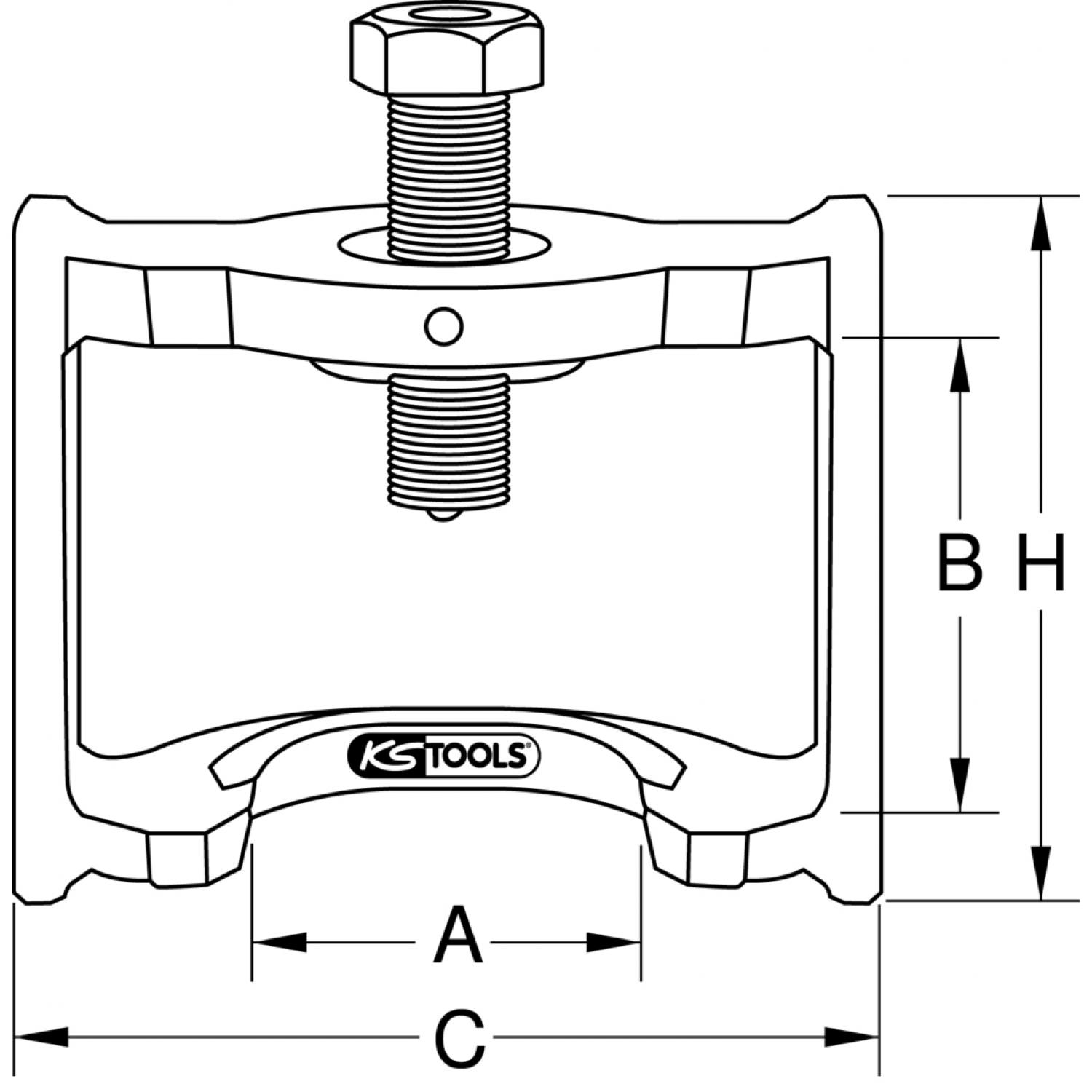 картинка Съемник регуляторов тормозной рычажной передачи, HALDEX, 160 мм от магазина "Элит-инструмент"