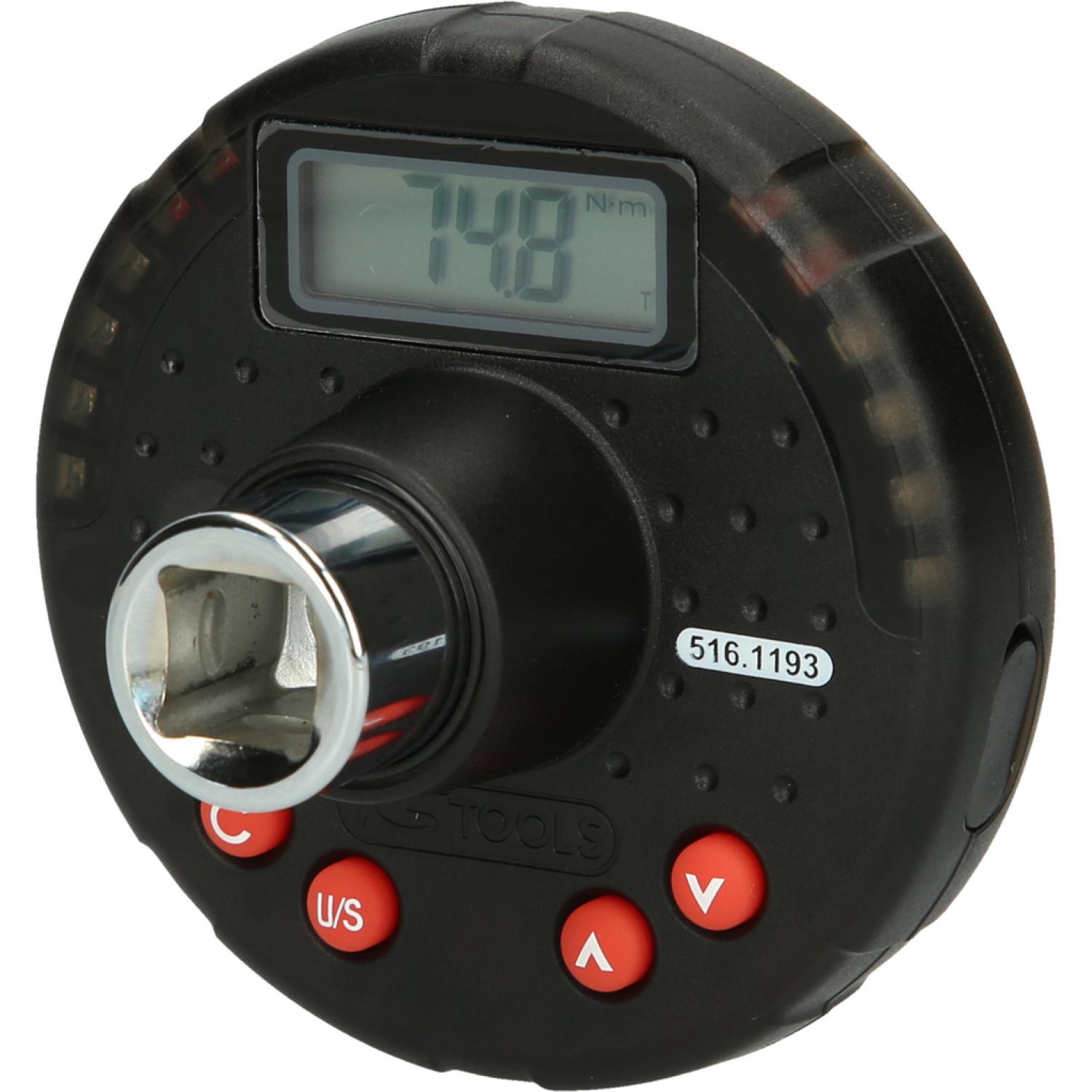 картинка Цифровой динамометрический адаптер с угломером 1/2", 10-200 Нм от магазина "Элит-инструмент"