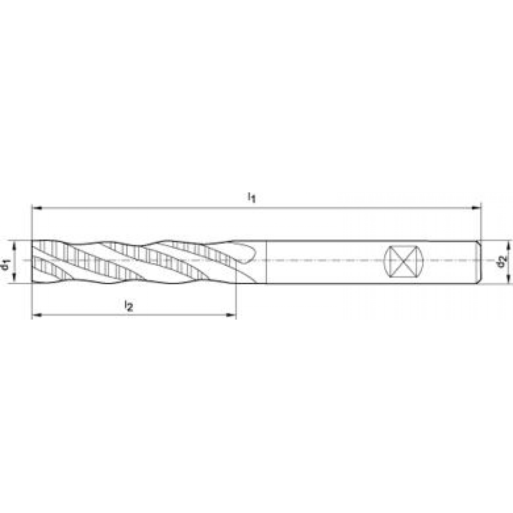 картинка Концевая фреза длинная DIN844 HSSCo8 FORMAT 8,0 мм 2187 0800 Fplus от магазина "Элит-инструмент"