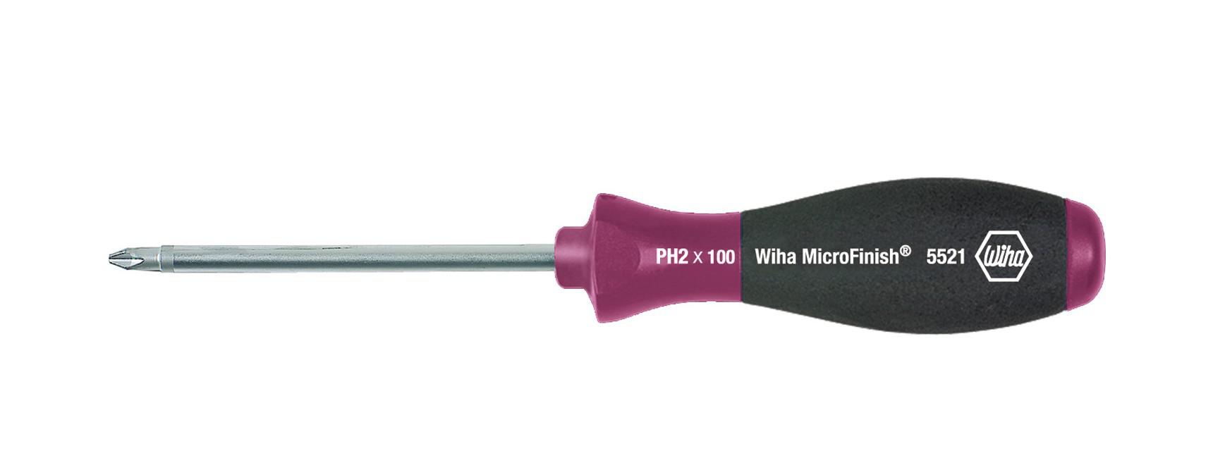 картинка Отвертка Phillips MicroFinish® 5521 WIHA 29143 от магазина "Элит-инструмент"
