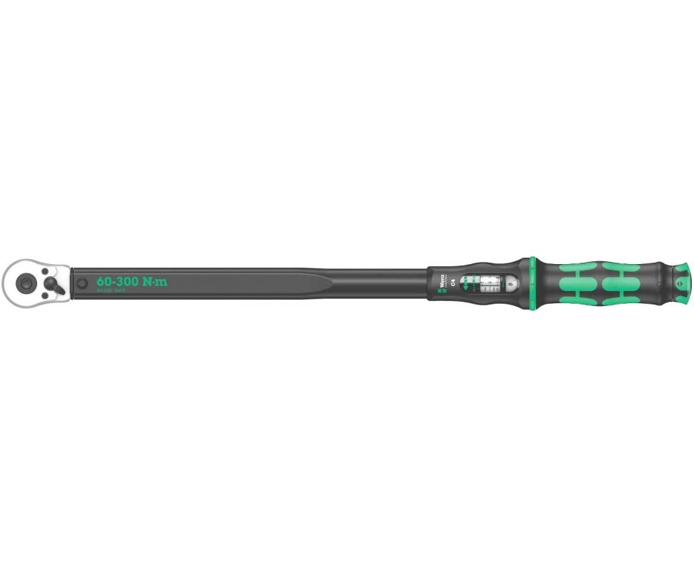 Динамометрический ключ Wera Click-Torque C 4 60-300 Nm с трещоткой с реверсом WE-075623