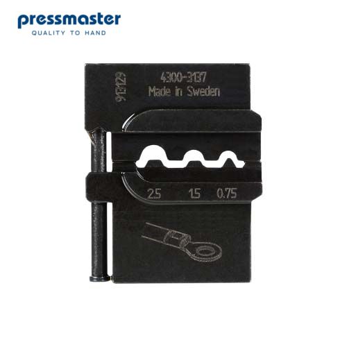 PM-4300-3137 Матрица для опрессовки неизолированных наконечников: 0.75 мм2, 1.5 мм2, 2.5 мм2