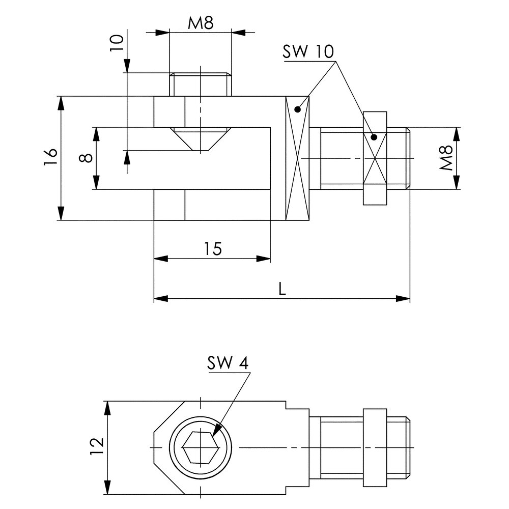 картинка Зажимной кронштейн АМF 568851 от магазина "Элит-инструмент"