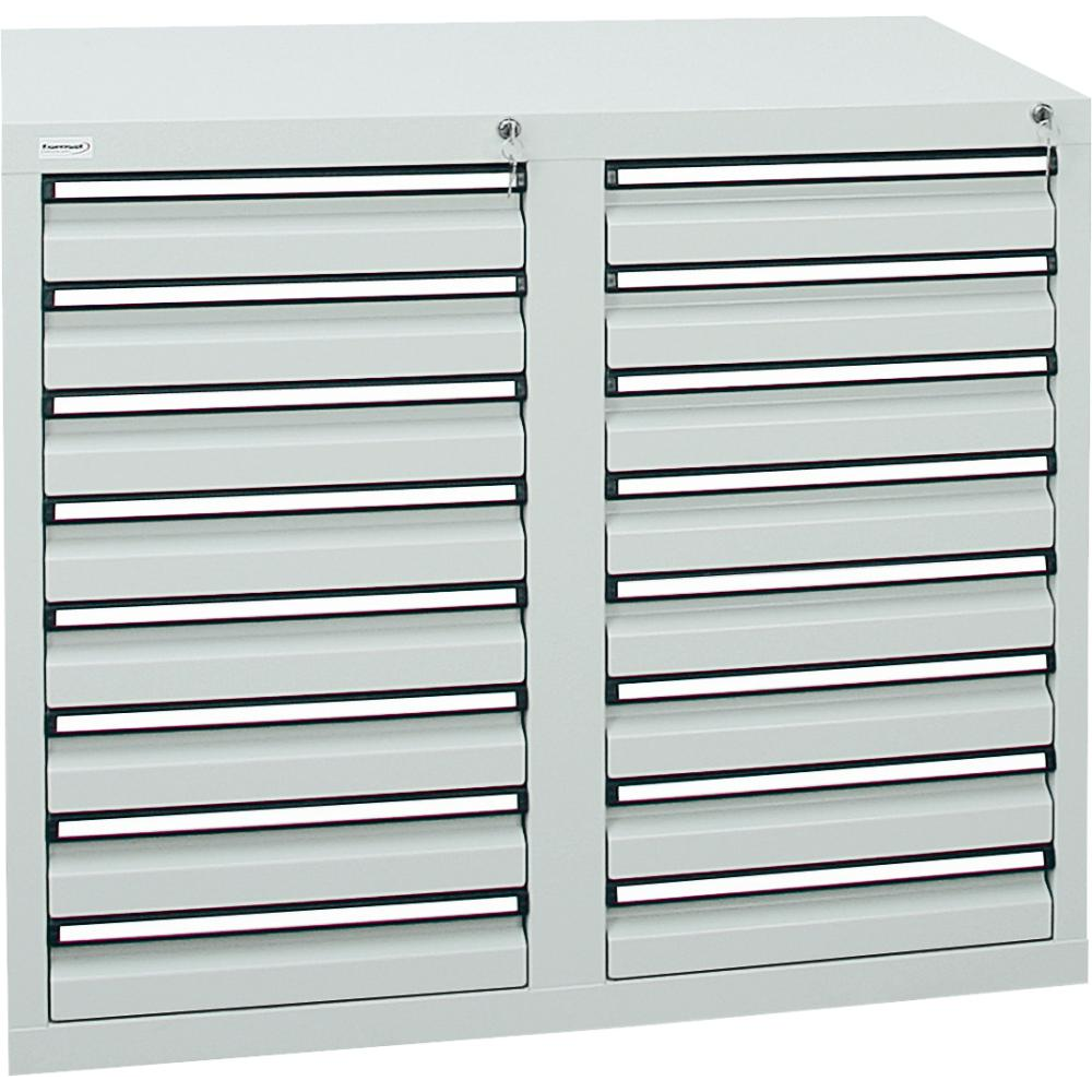 картинка Шкаф формата Ш500хГ1000хВ900мм RAL 7035/7035 16 ящиков 35кг 3031 5032 Fplus от магазина "Элит-инструмент"