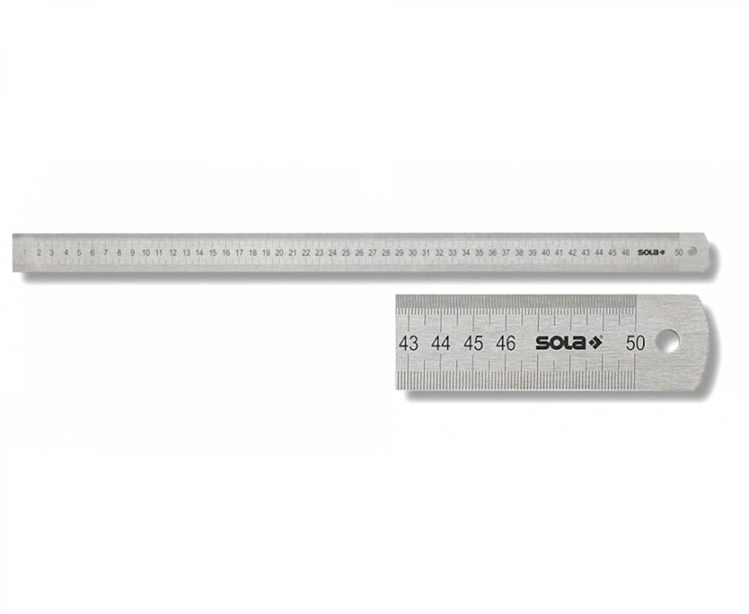 картинка Линейка из нержавеющей стали, негибкая LSB 1000 Sola 1000 мм 56104701 от магазина "Элит-инструмент"