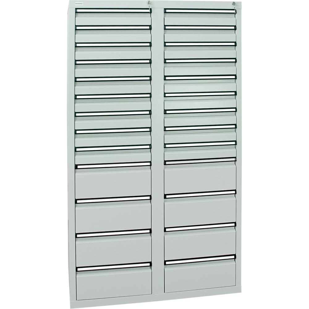 картинка Шкаф формата Ш1800хГ1000хВ500мм RAL 7035/7035 26 ящиков 35кг 3031 5056 Fplus от магазина "Элит-инструмент"