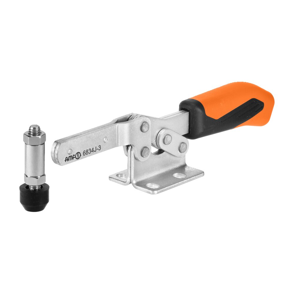 Горизонтальный шарнирный зажим с оранжевой ручкой АМF 557349