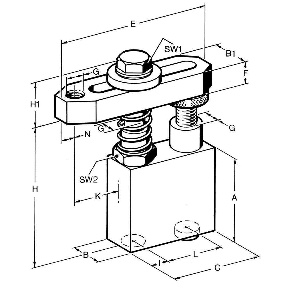 картинка Зажимной элемент, механический АМF 78501 от магазина "Элит-инструмент"