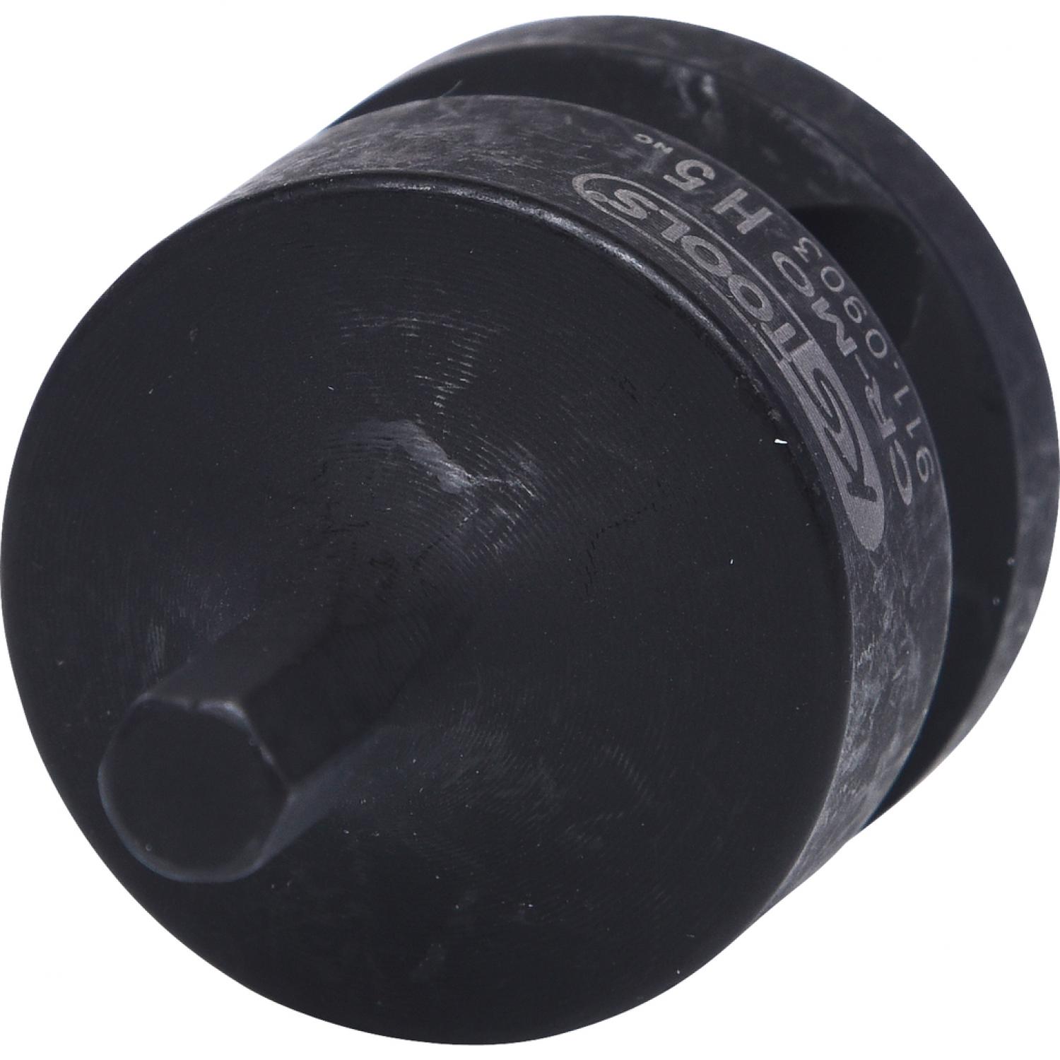 Силовая торцовая головка с битом 1/2" с внутренним шестигранником, короткая, 5 мм