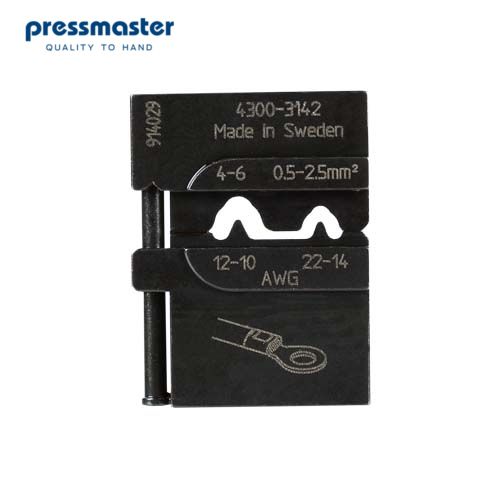 PM-4300-3142 Матрица для опрессовки неизолированных наконечников: 0.5 – 2.5 мм2 и 4 - 6 мм2