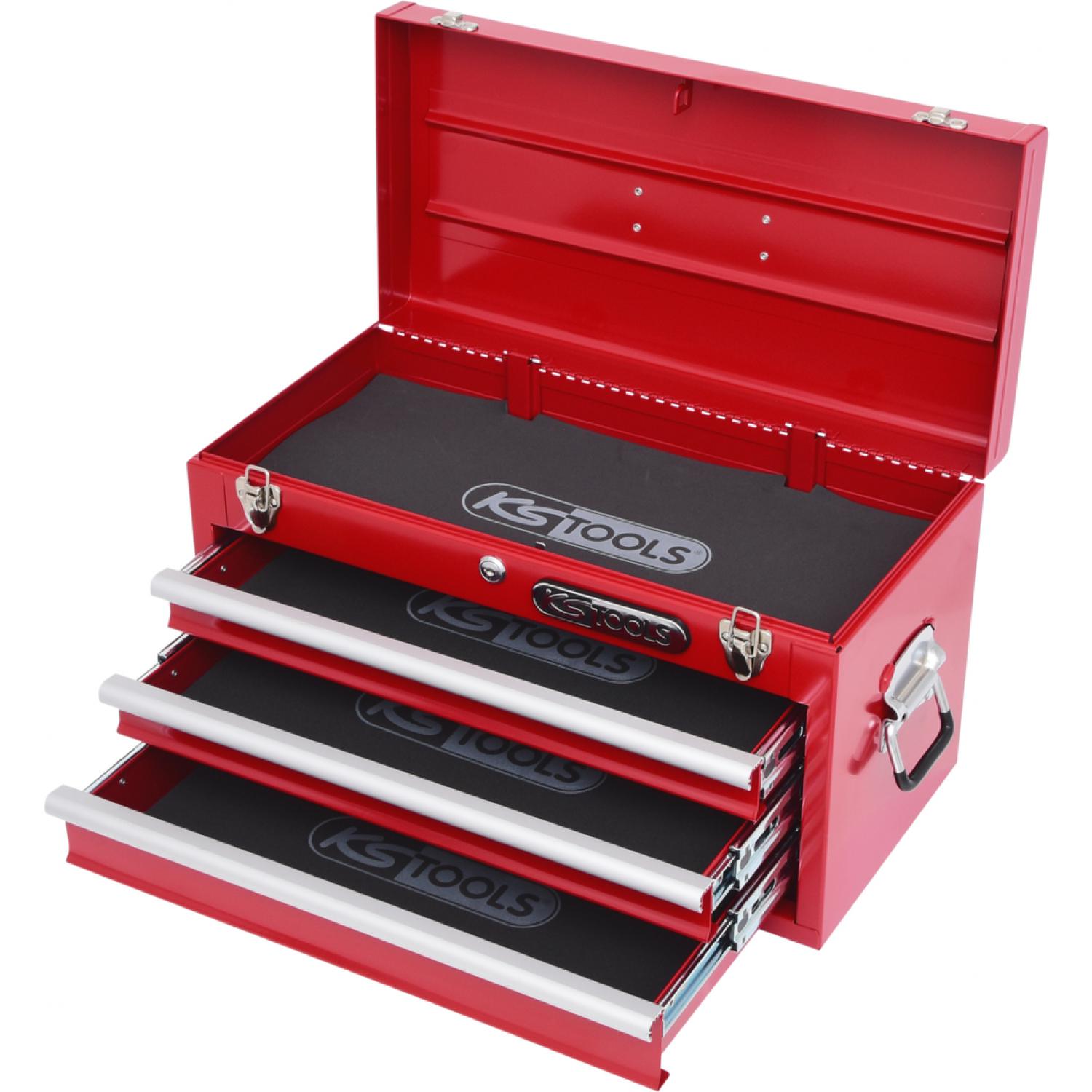 картинка Тумба для инструментов с 3 ящиками, красная, L508xH255xB303 мм от магазина "Элит-инструмент"