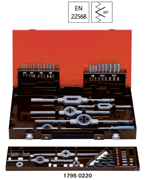 картинка Набор инструментов для нарезания резьбы M3-M12 Format 1795 0220 Fplus от магазина "Элит-инструмент"