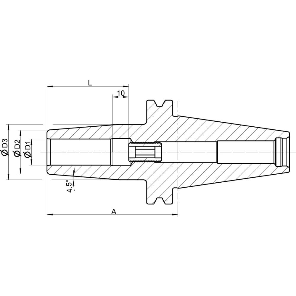картинка Термопатрон DIN69871ADВал SK40 6x80 мм FORMAT GT 3436 0600 Fplus от магазина "Элит-инструмент"