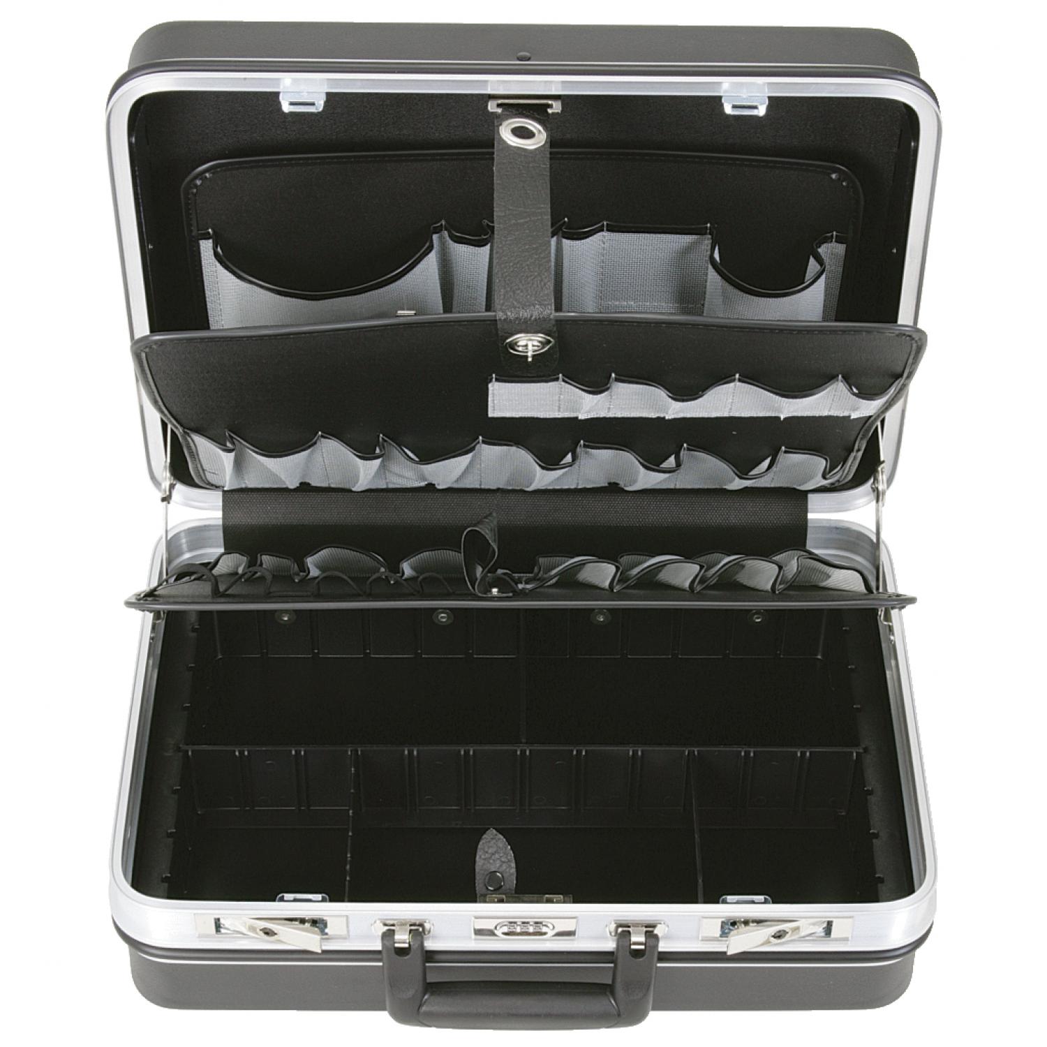 картинка Жесткий чемодан для инструментов из АБС-пластика с алюминиевой рамой, 460х310х180 мм от магазина "Элит-инструмент"