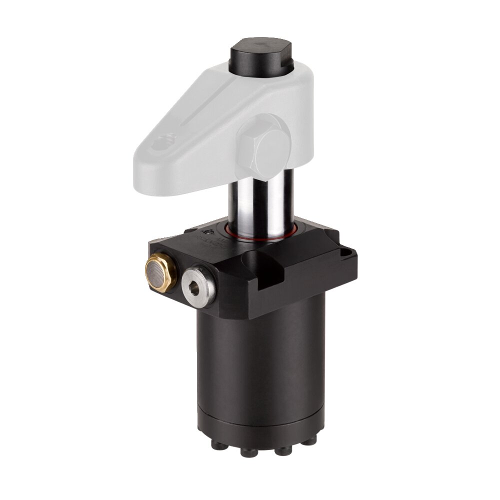 Поворотный зажим, крепление на верхнем фланце, прецизионная конструкция АМF 327163