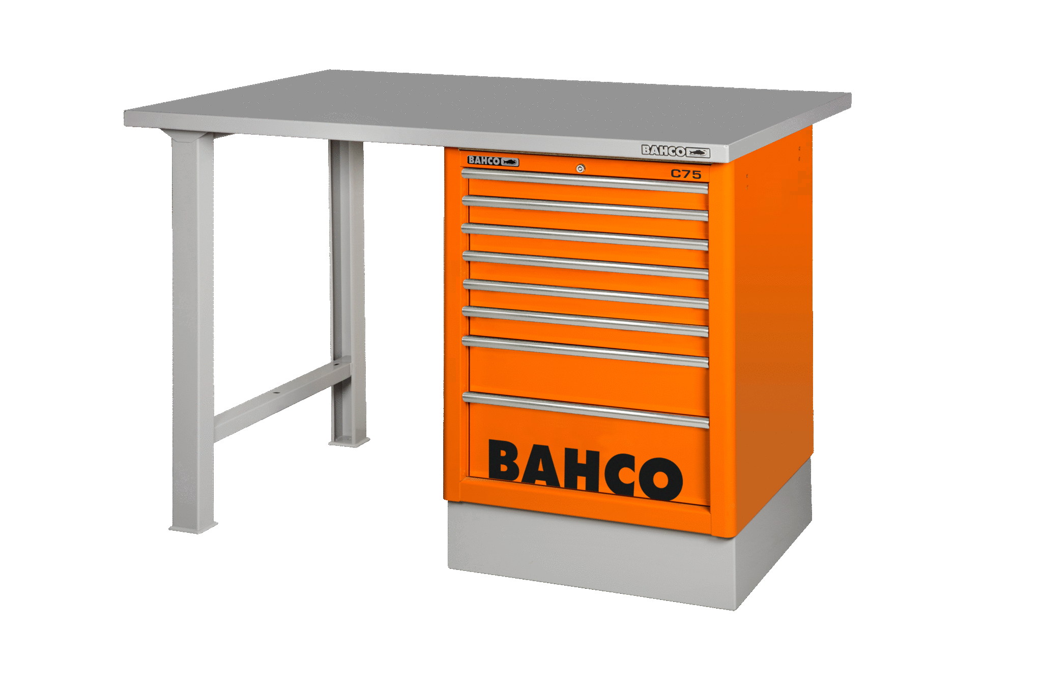 картинка Верстак с выдвижными ящиками, металлическая столешница BAHCO 1495K6CBKWB18TS от магазина "Элит-инструмент"