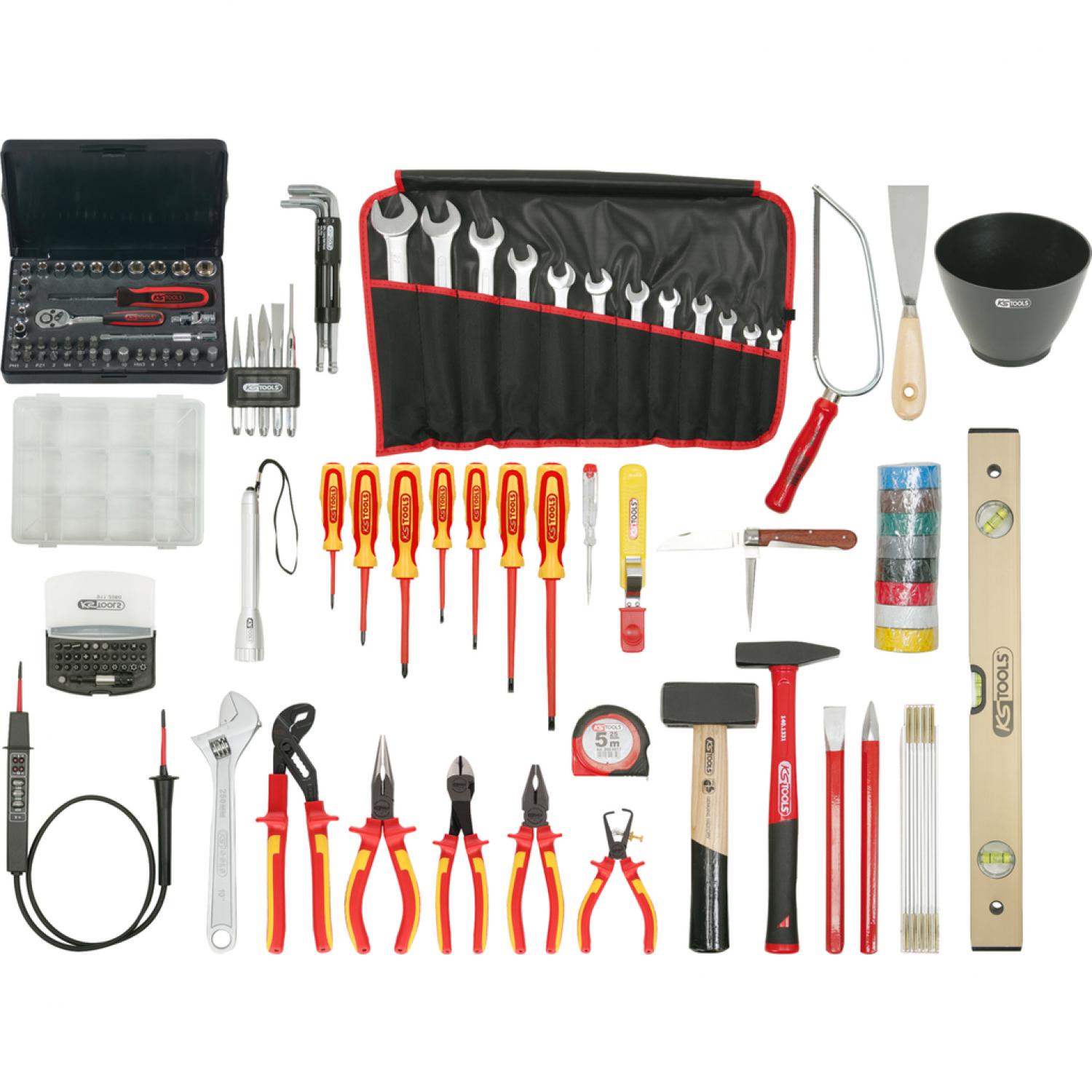 Комплект инструментов для электриков Premium в нейлоновой сумке, 132 шт