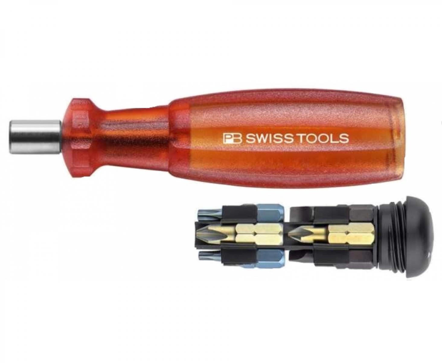 Универсальный магазинный держатель бит C6,3 1/4" Insider 1 SL PH TX Multicraft PB Swiss Tools PB 6460.Red