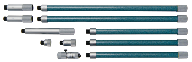 картинка Нутромер в наборе с удлинительными стержнями, серия 137, закаленная измерительная поверхность, 50 - 1500 мм MITUTOYO 137-205 от магазина "Элит-инструмент"