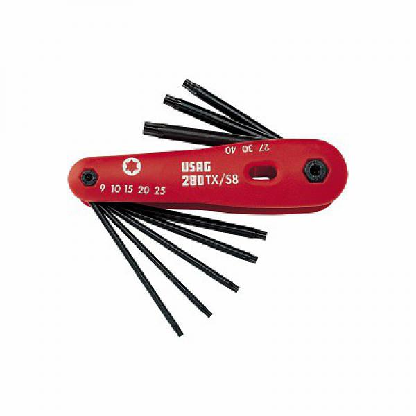 картинка Набор из 8 ключей для винтов TORX® 280 TX/S8 U02800194 от магазина "Элит-инструмент"