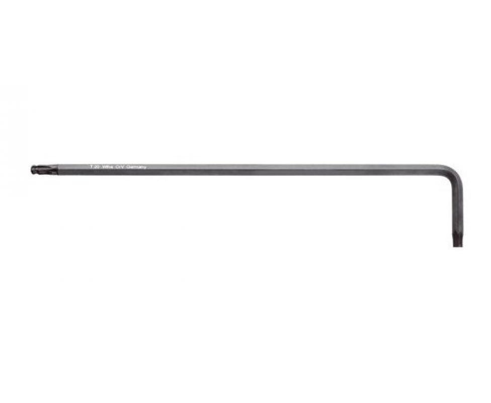 картинка Штифтовый ключ Wiha TORX 366BE 32392 T30 х 191 длинный вороненый с удлиненным профилем от магазина "Элит-инструмент"