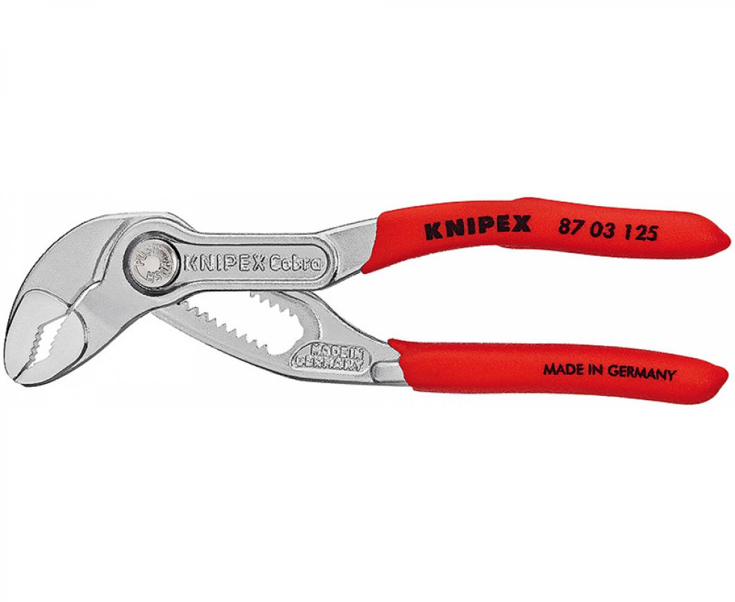 картинка KNIPEX Cobra высокотехнологичные сантехнические клещи KN-8703125 от магазина "Элит-инструмент"