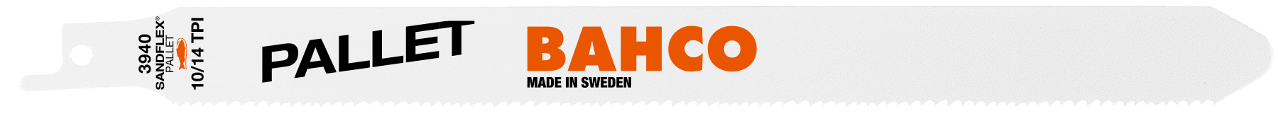 картинка Биметаллические полотна для сабельных пил для ремонта палет BAHCO 3940-228-10/14-PR09-10P от магазина "Элит-инструмент"