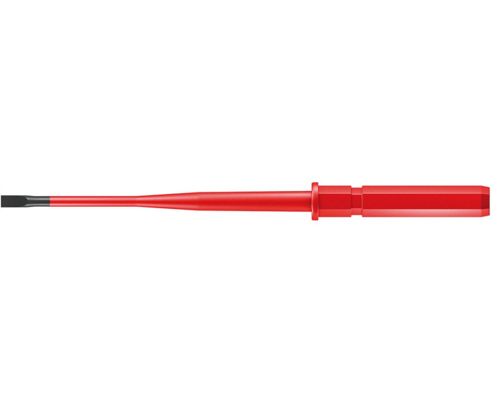 картинка Отвертка Wera Kraftform Kompakt VDE 60 iS WE-003408 1 x 5.5 x 154 шлицевая с зауженным стержнем от магазина "Элит-инструмент"