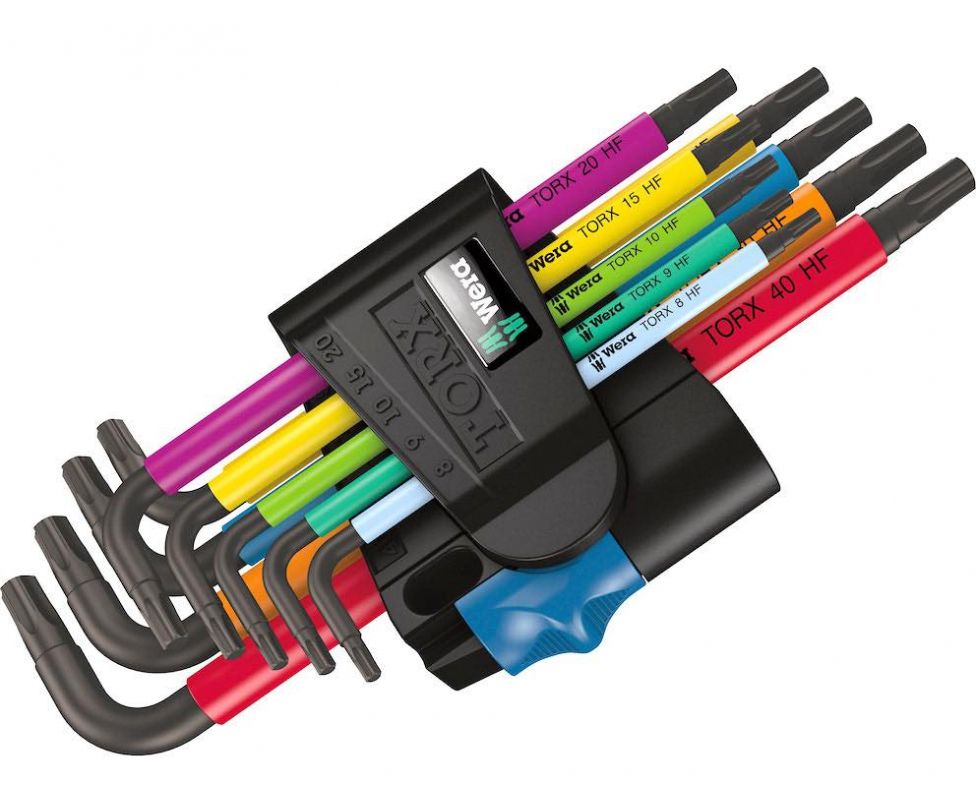 Набор Г-образных ключей TORX Wera 967/9 TX Multicolour HF 1 WE-024179