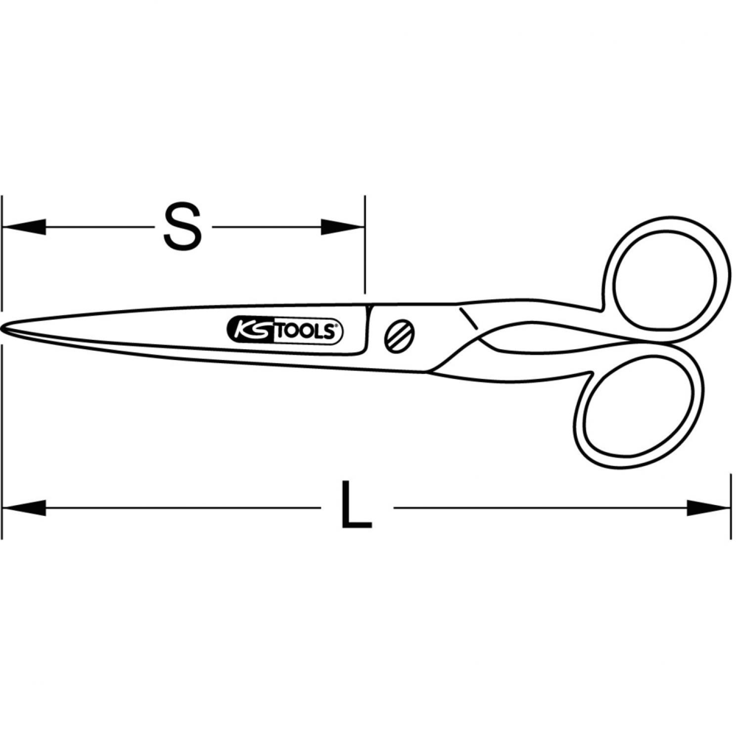 картинка Универсальные ножницы для мастерских, 250 мм от магазина "Элит-инструмент"