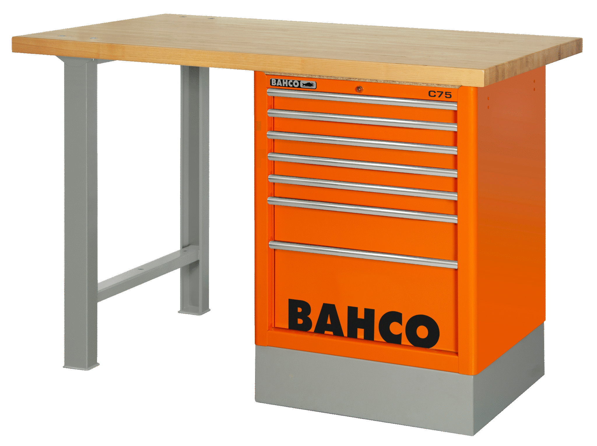 картинка Верстак с выдвижными ящиками, деревянная столешница BAHCO 1495K8CBKWB18TW от магазина "Элит-инструмент"
